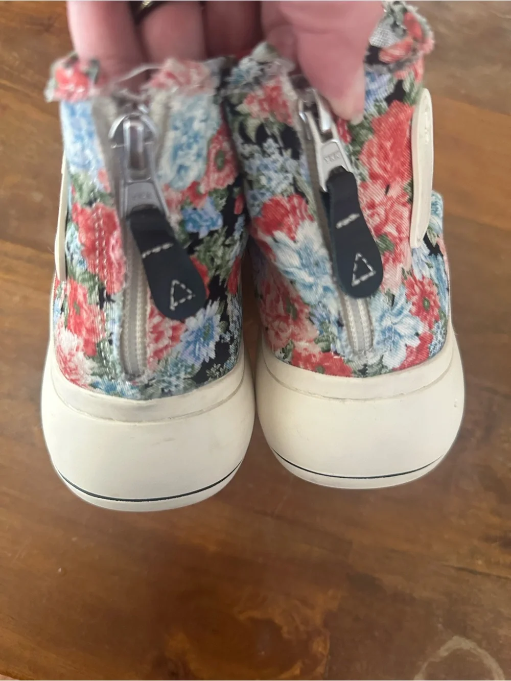 R13 Floral Canvas High-Top Platform Sneakers Nordstrom Exclusive ladies size‎ 9